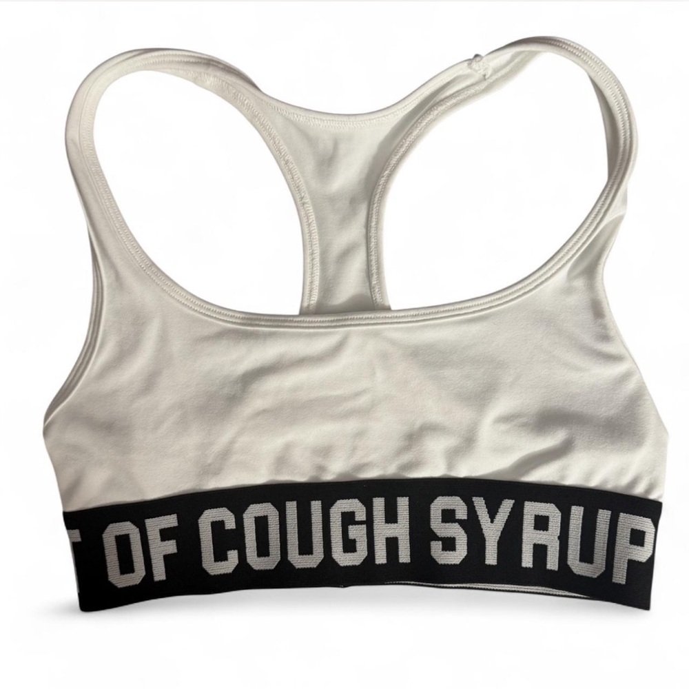 That’s A Awful Lot Of Cough Syrup Sports Bra Xs NEW w Authentic Scannable Code